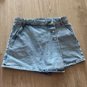 Zara Light Blue Denim Skort